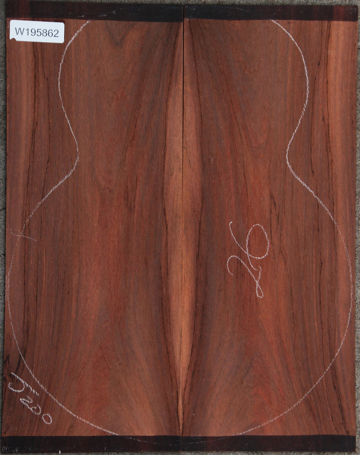 Brazilian Rosewood Acoustic Guitar Back Set