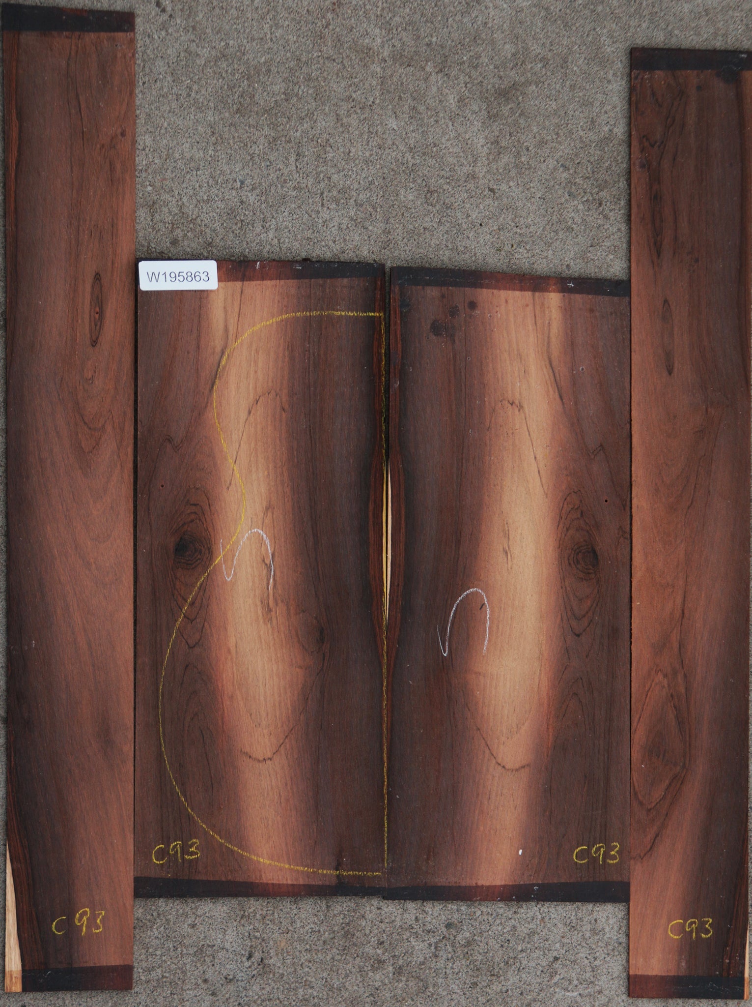 希少 ビンテージトレイ rosewood Brazilian Rosewood Acoustic Guitar Set – Cook Woods