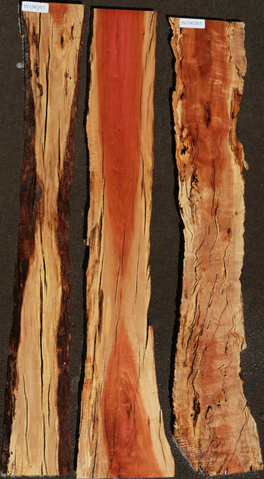 Rustic Pink Ivory Live Edge Lumber 3 Pack