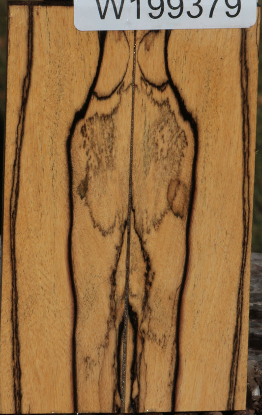 Black & White Ebony Bookmatched Knife Scales