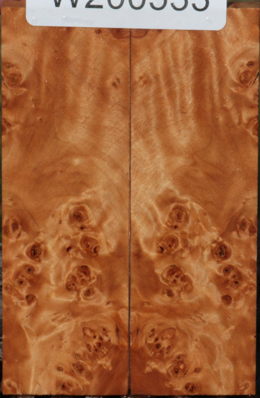 California Cottonwood Burl Bookmatched Knife Scales