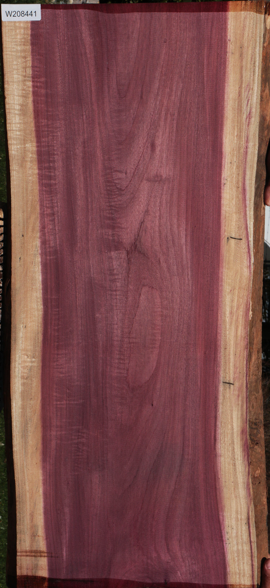 Figured Purpleheart Live Edge Lumber
