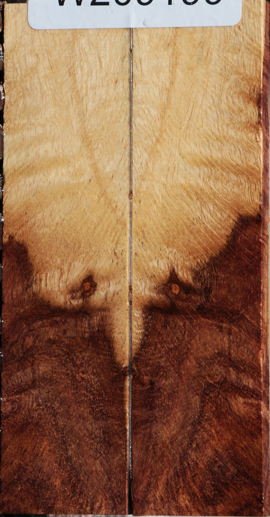 Figured East Indian Rosewood Bookmatched Knife Scales