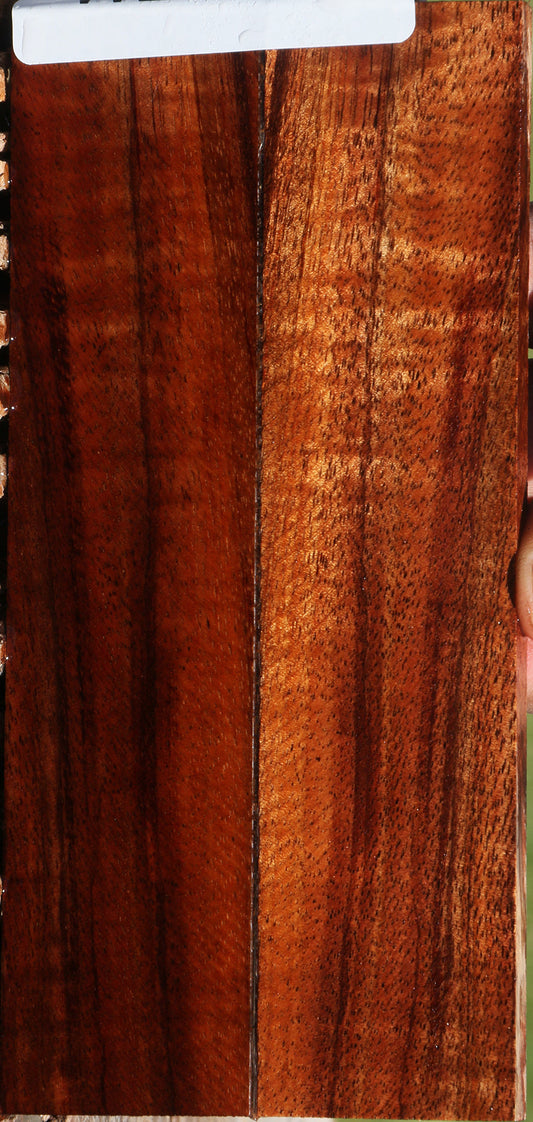 Figured Hawaiian Koa Bookmatched Knife Scales