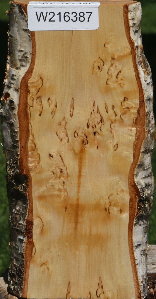 Figured Masur Birch Live Edge Lumber