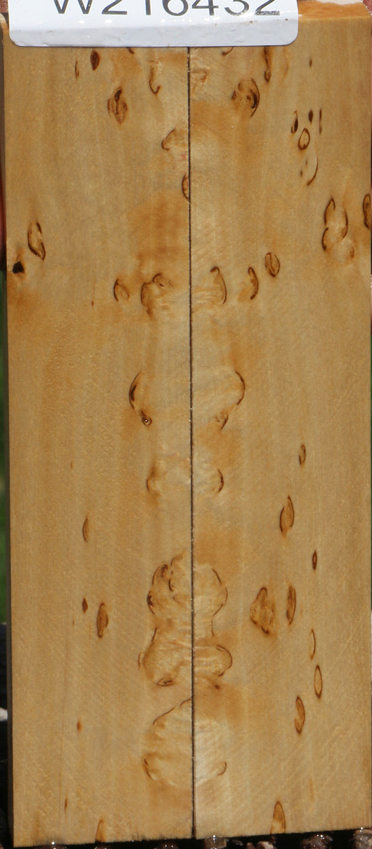 Figured Masur Birch Knife Scales