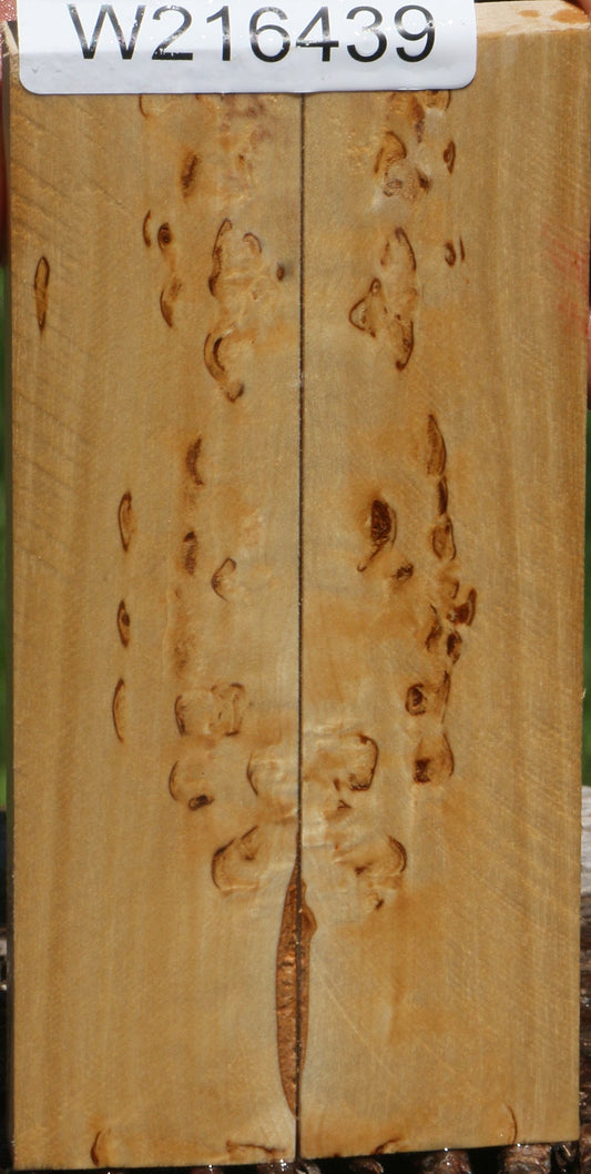 Figured Masur Birch Knife Scales