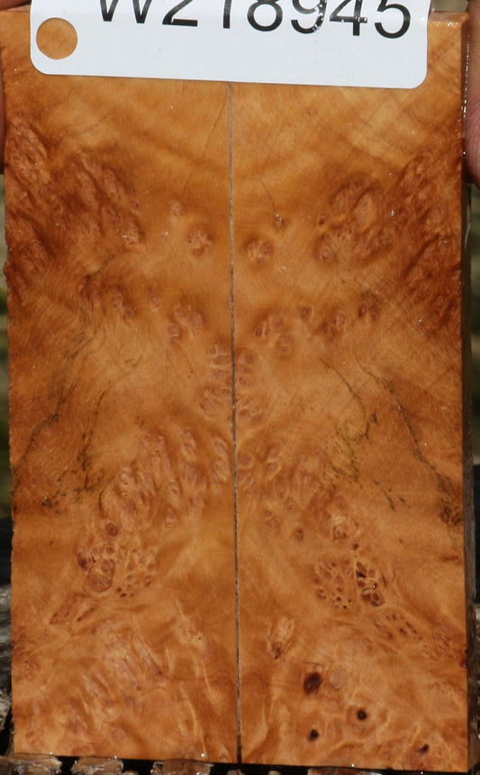 Figured Kanista Burl Knife Scales