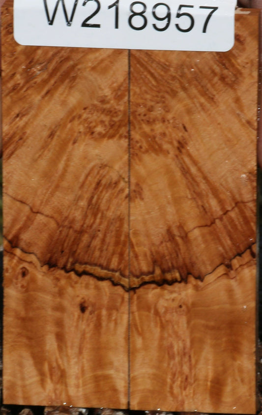 Figured Kanista Burl Knife Scales