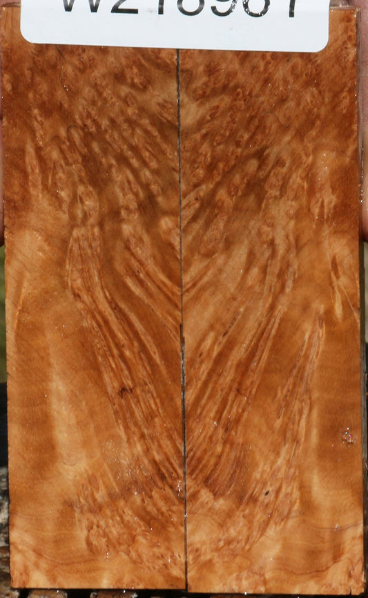 Figured Kanista Burl Knife Scales