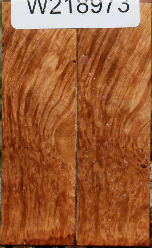 Figured Kanista Burl Knife Scales