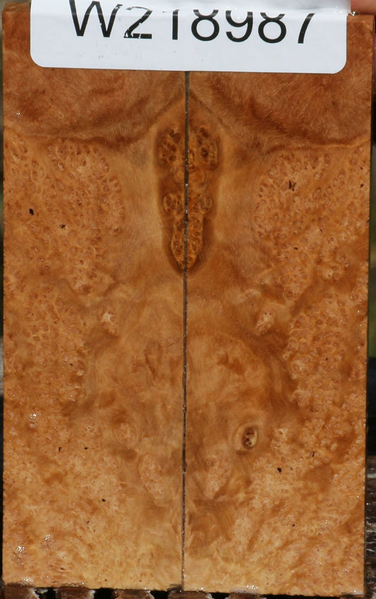 Figured Kanista Burl Knife Scales