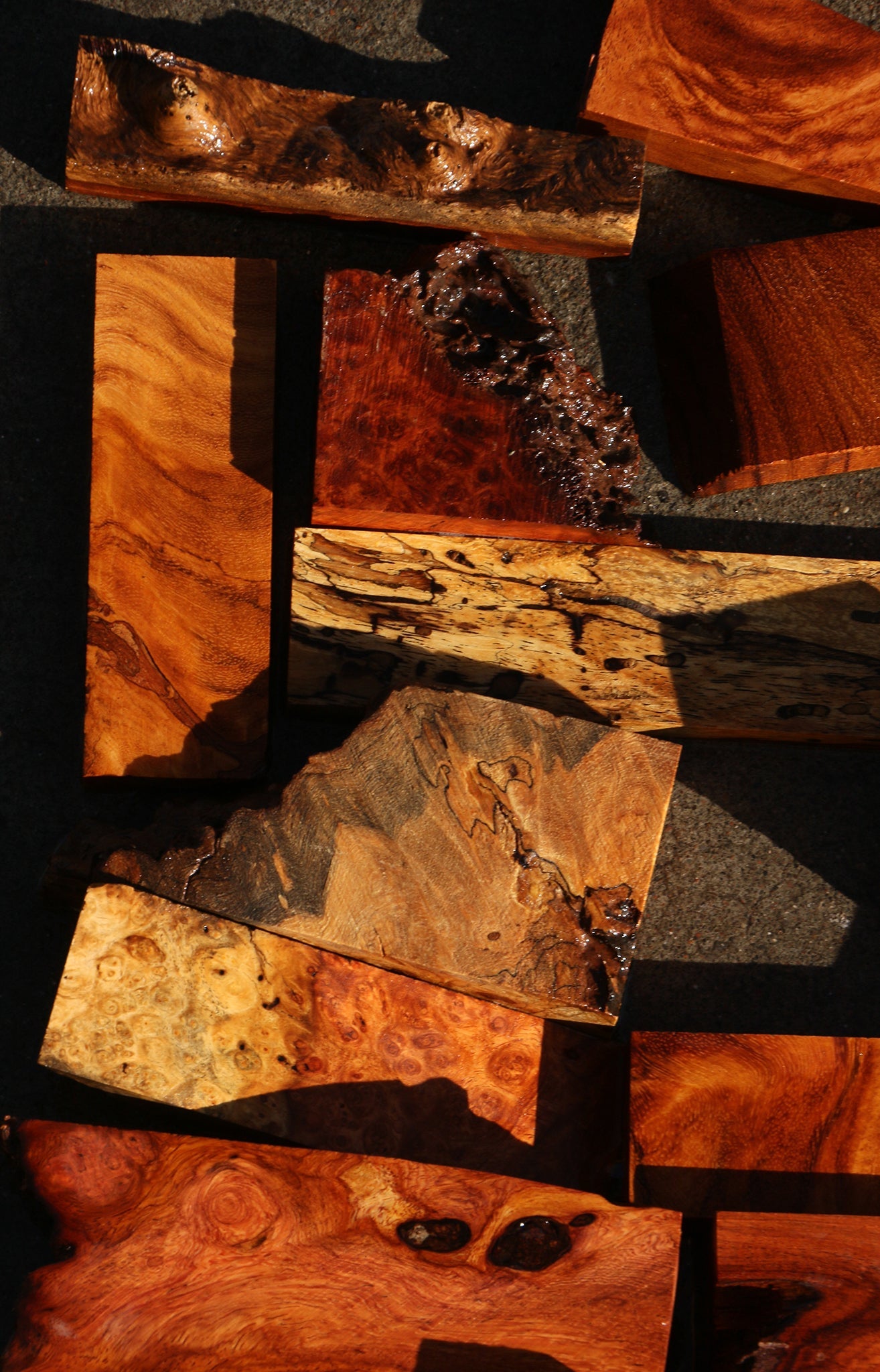 Figured Afzelia Micro Lumber Bargain Box