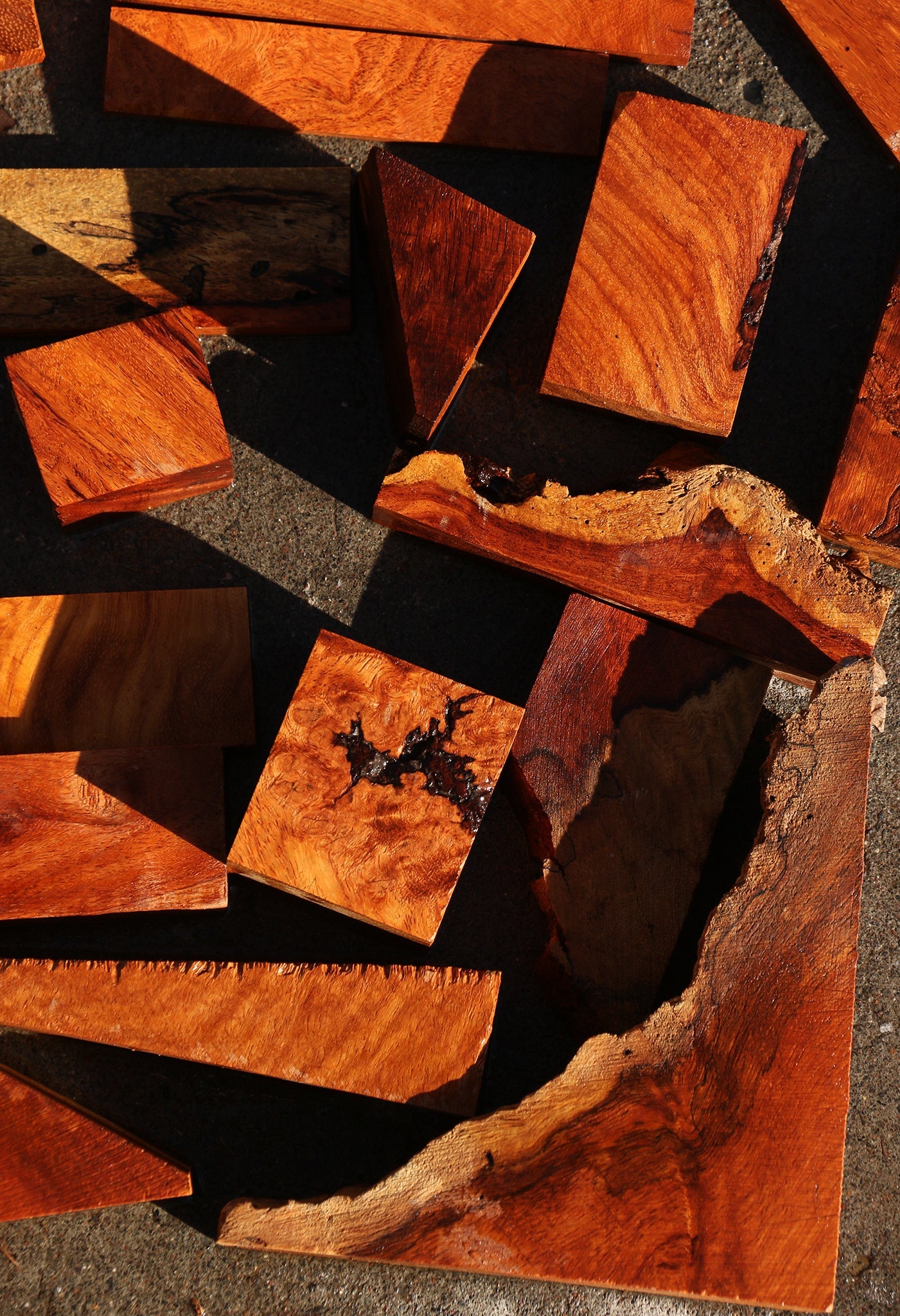 Figured Afzelia Micro Lumber Bargain Box