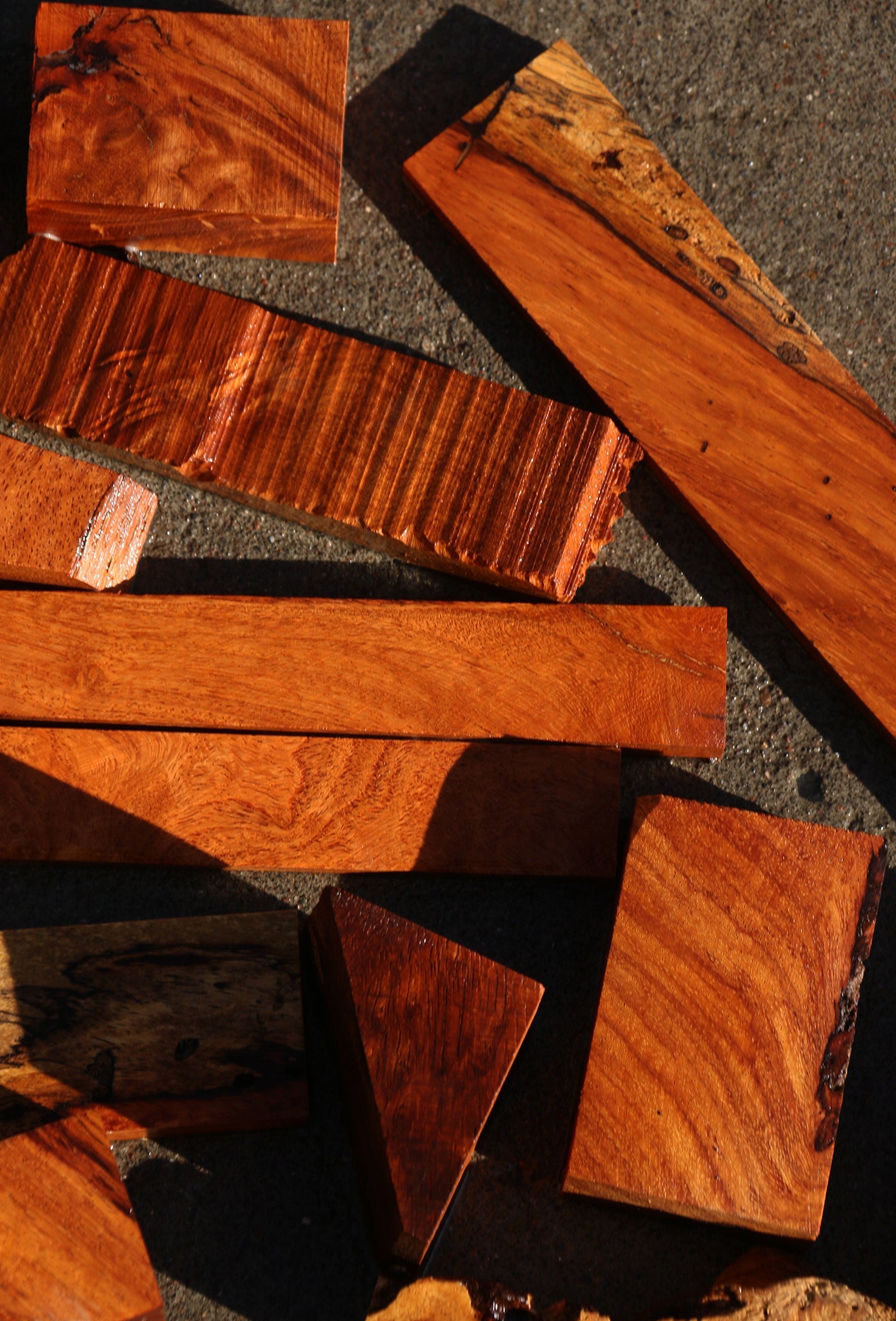 Figured Afzelia Micro Lumber Bargain Box