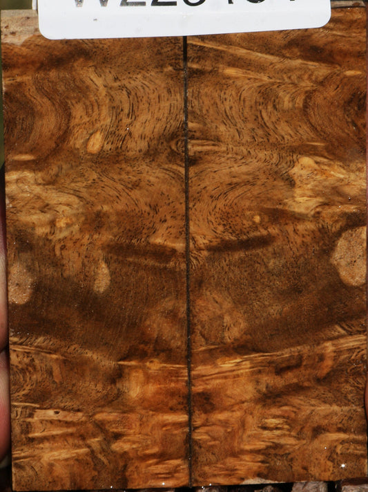 Almond Burl Bookmatched Knife Scales