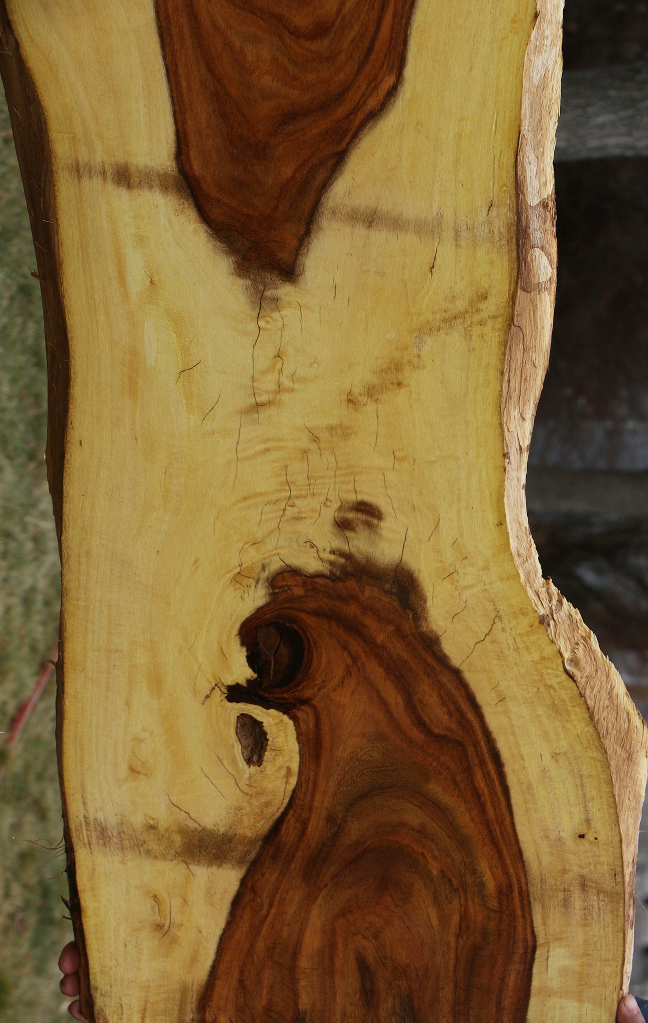 Extra Fancy East Indian Rosewood Live Edge Lumber