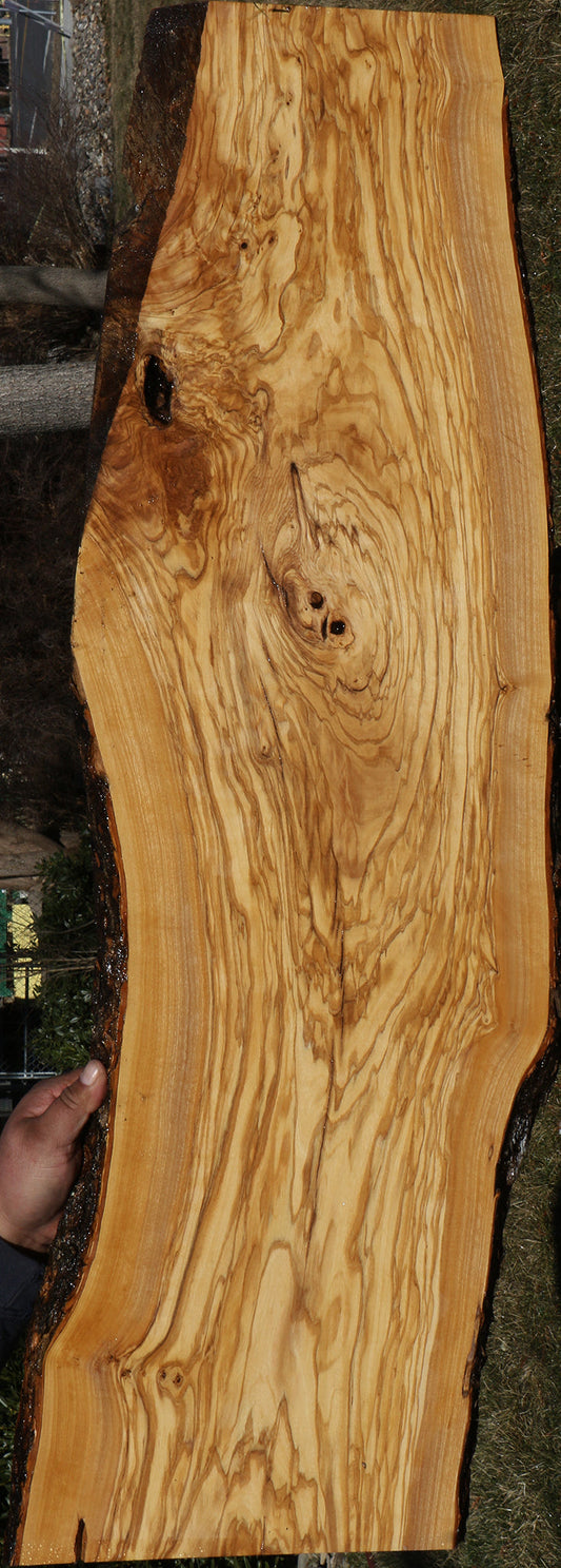 Extra Fancy Italian Olive Live Edge Lumber