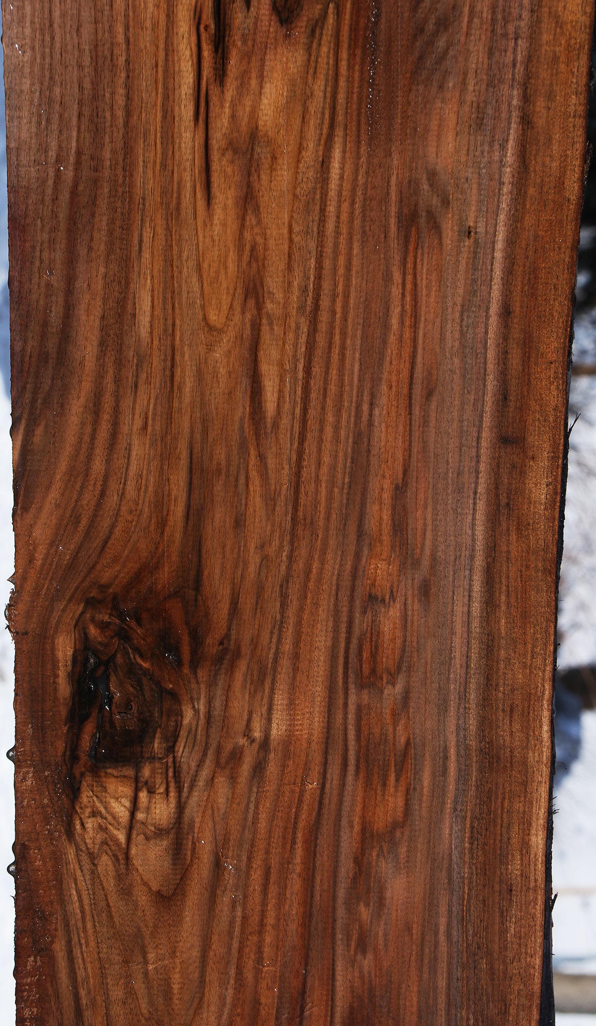 Claro Walnut Live Edge Slab (Free Shipping Excluded)