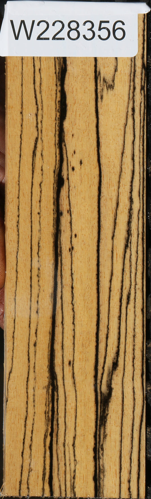 Extra Fancy Black & White Ebony Micro Lumber