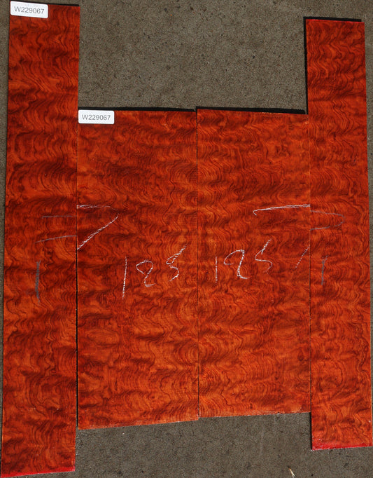 Special Grade Pomelle Figured Bubinga Acoustic Guitar Set