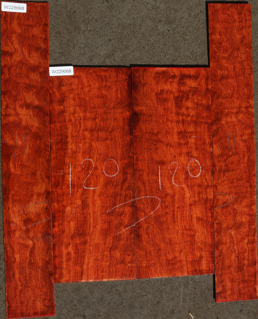 Special Grade Pomelle Figured Bubinga Acoustic Guitar Set