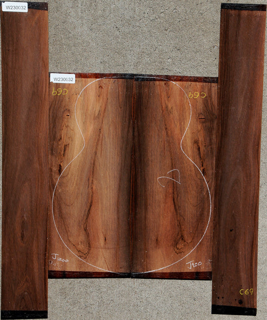 Brazilian Rosewood Acoustic Guitar Set