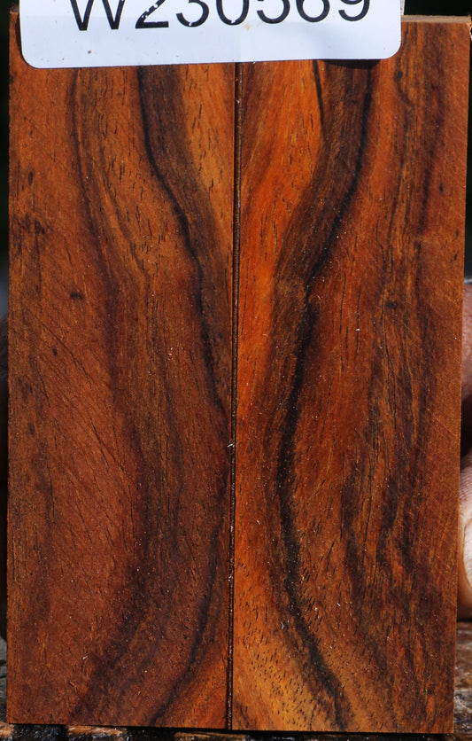 Figured Cocobolo Knife Scales