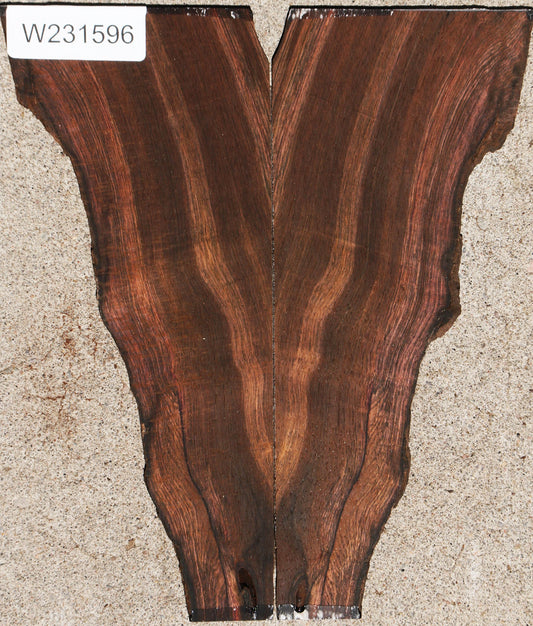 Brazilian Rosewood Live Edge Micro Lumber Bookmatched Set