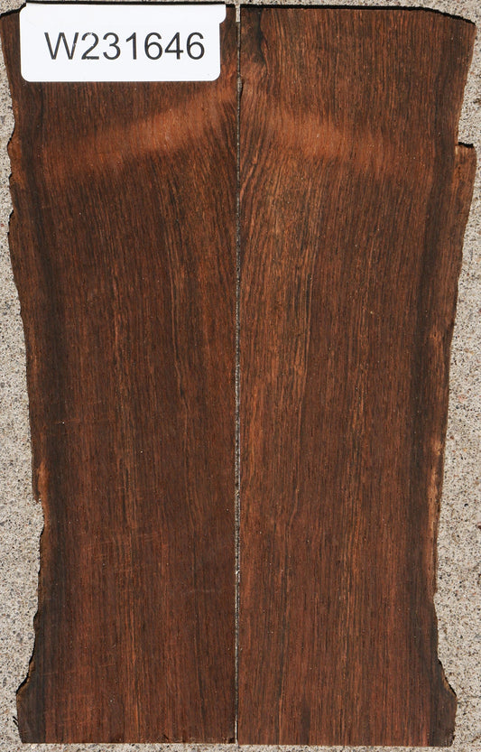 Brazilian Rosewood Live Edge Micro Lumber Bookmatched Set