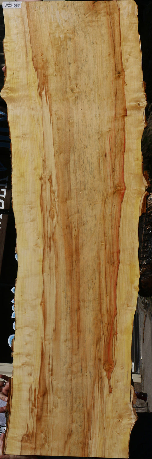 Figured Box Elder Live Edge Slab