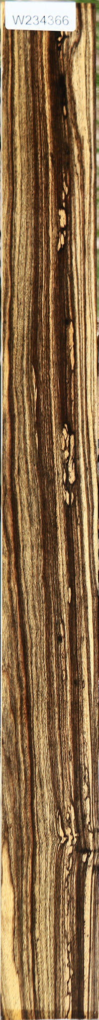 Figured Black & White Ebony Instrument Micro Lumber