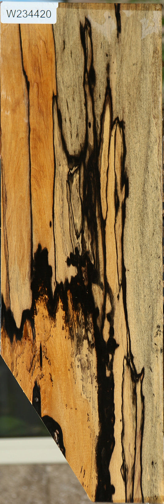 Figured Black & White Ebony Micro Lumber