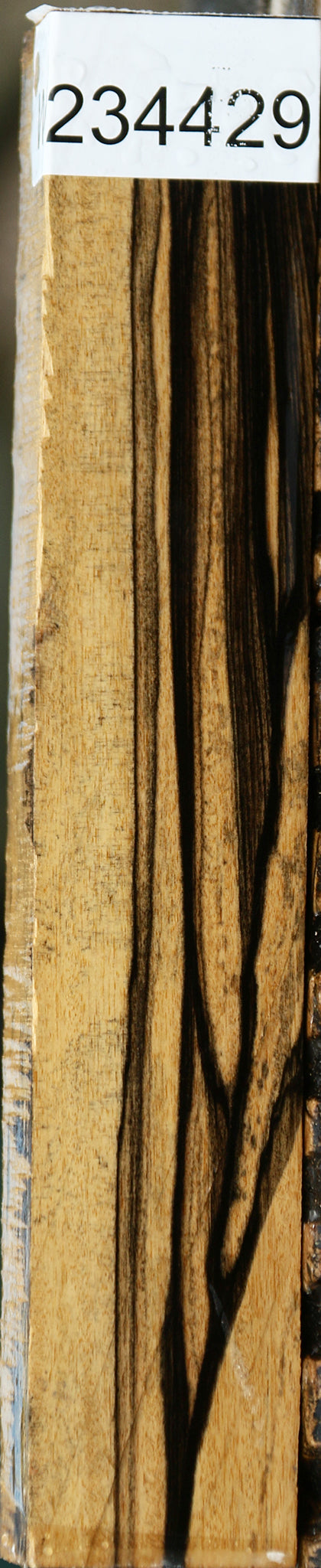 Figured Black & White Ebony Turning Square