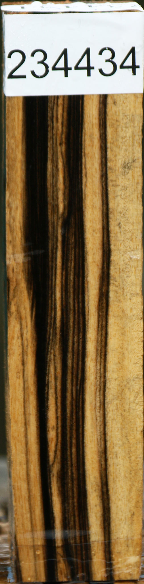 Figured Black & White Ebony Turning Square