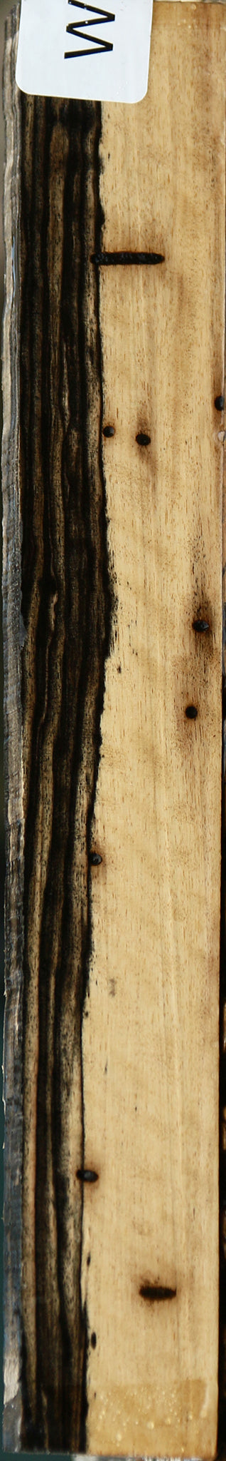 Rustic Black & White Ebony Lumber