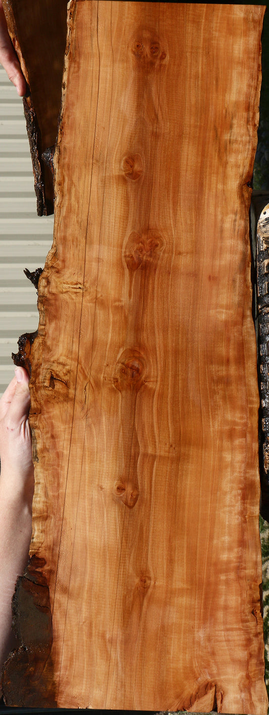 Figured Swiss Pear Live Edge Lumber