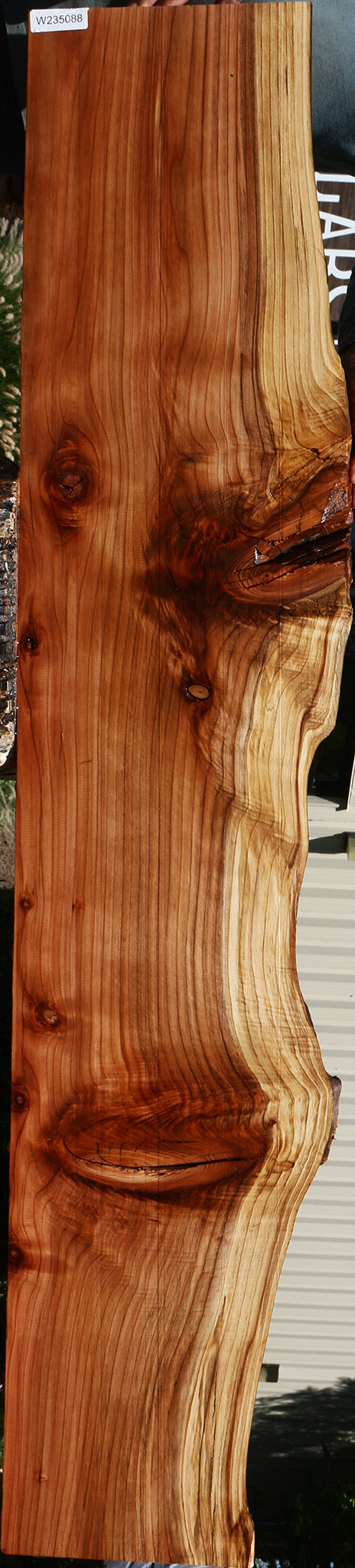 Rustic Redwood Live Edge Lumber