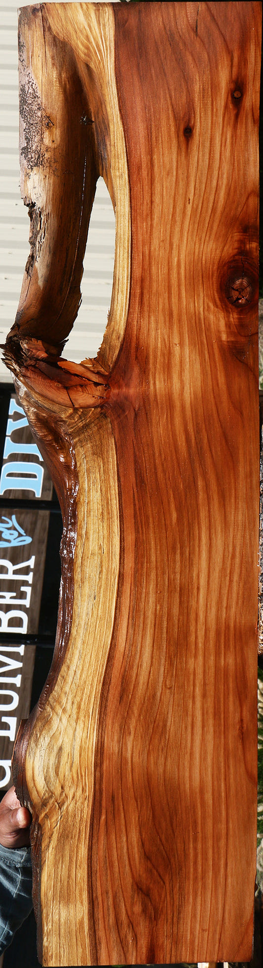 Rustic Redwood Live Edge Lumber