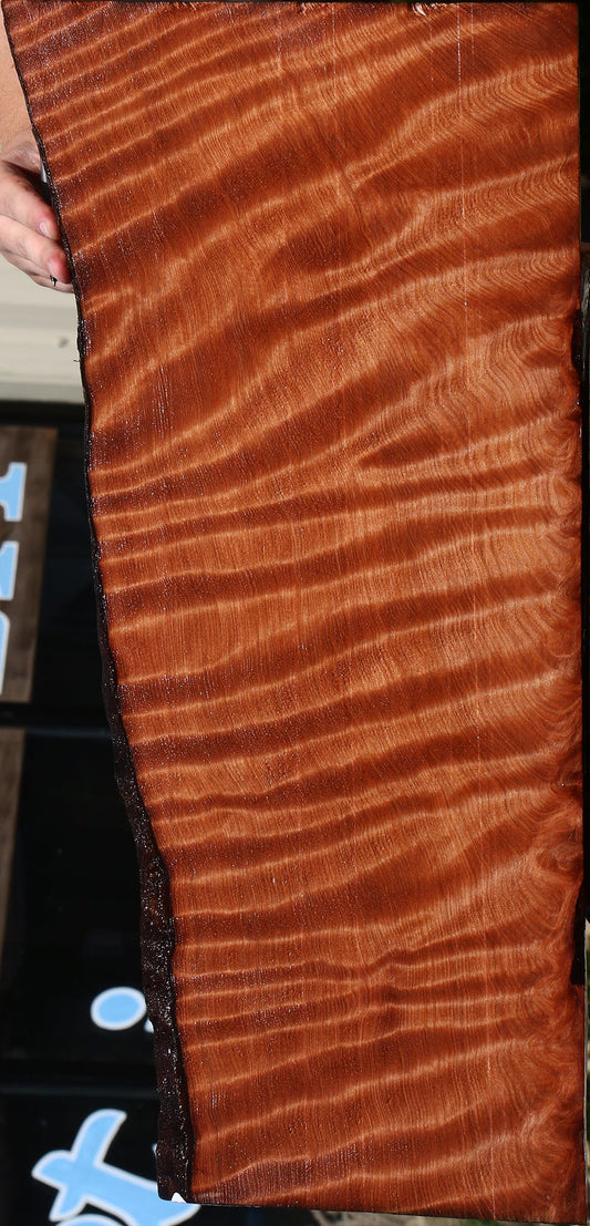 Curly Redwood Live Edge Instrument Lumber