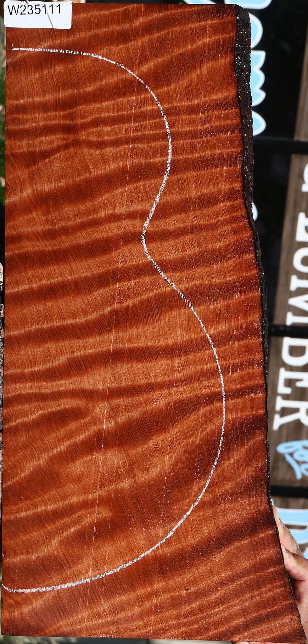 Curly Redwood Live Edge Instrument Lumber – Cook Woods