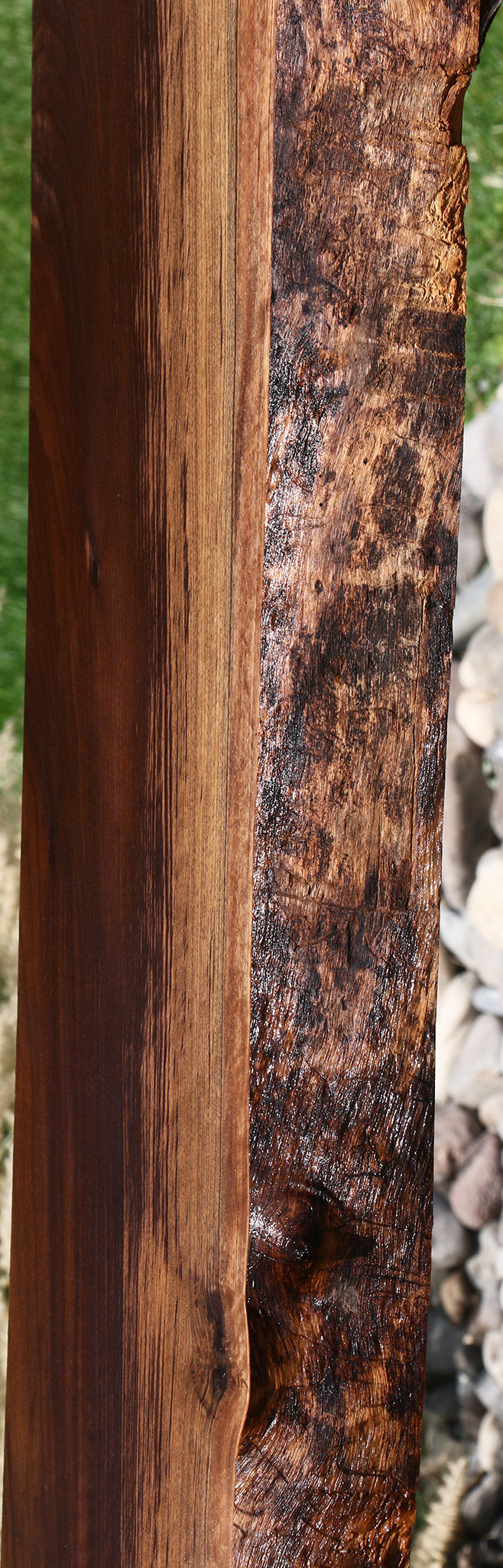 Extra Fancy Claro Walnut Live Edge Slab (Free Shipping Excluded)