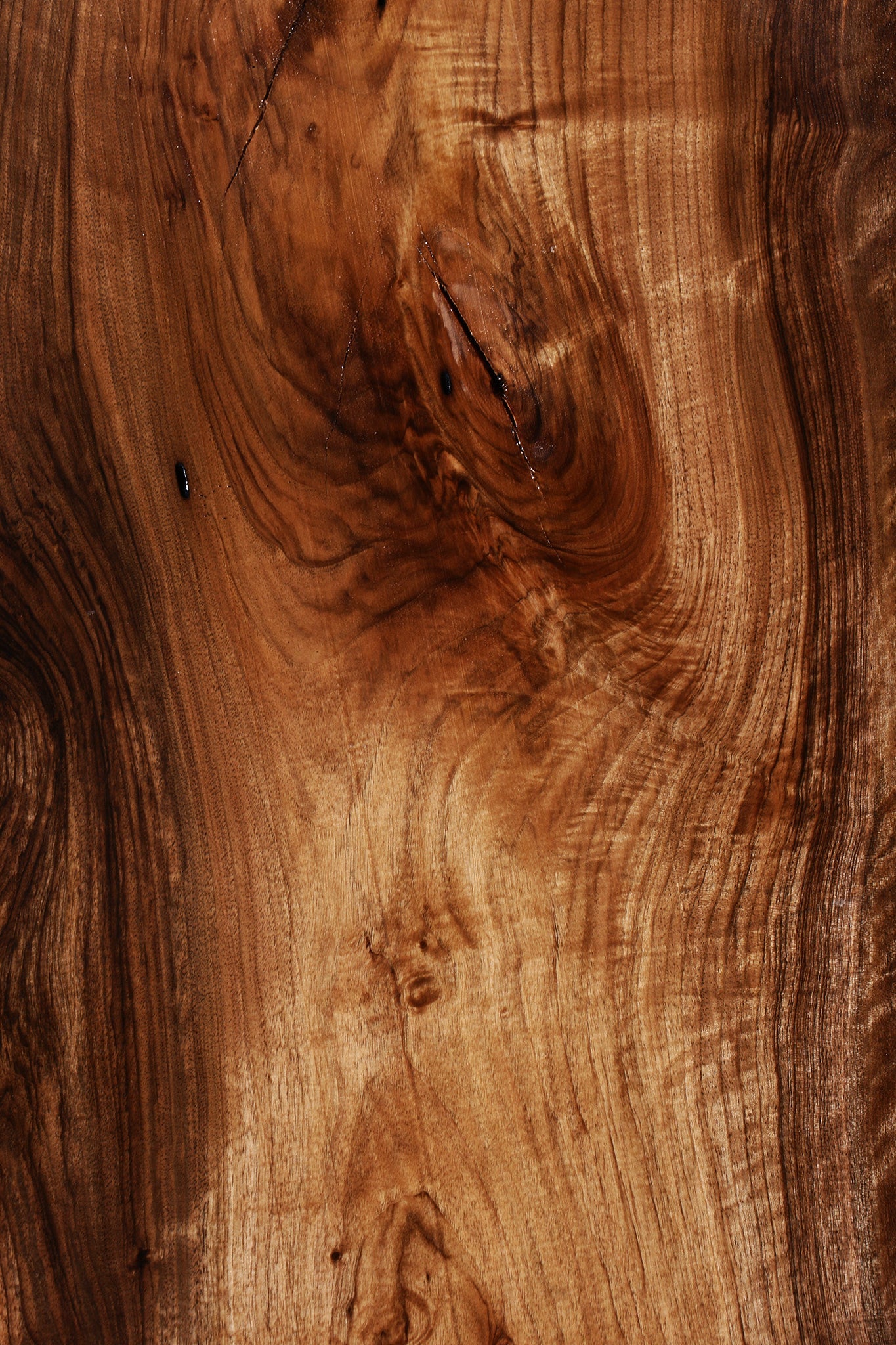 Figured English Walnut Live Edge Slab (Free Shipping Excluded)