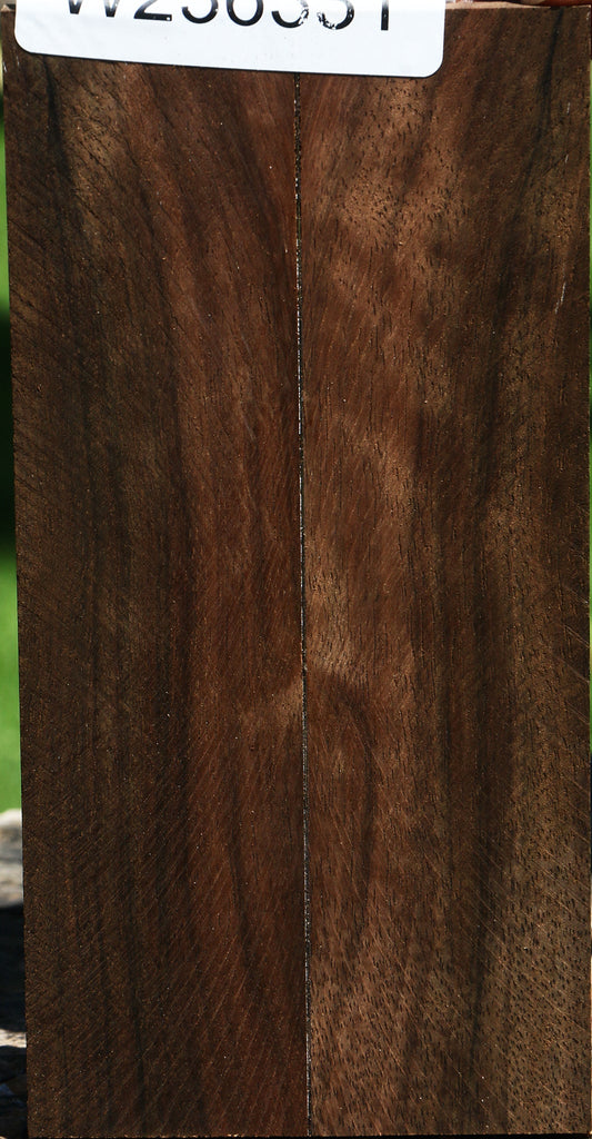 Mun Ebony Bookmatched Knife Scales