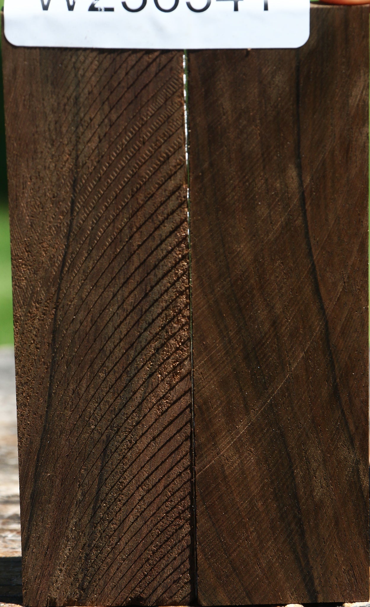 Mun Ebony Bookmatched Knife Scales