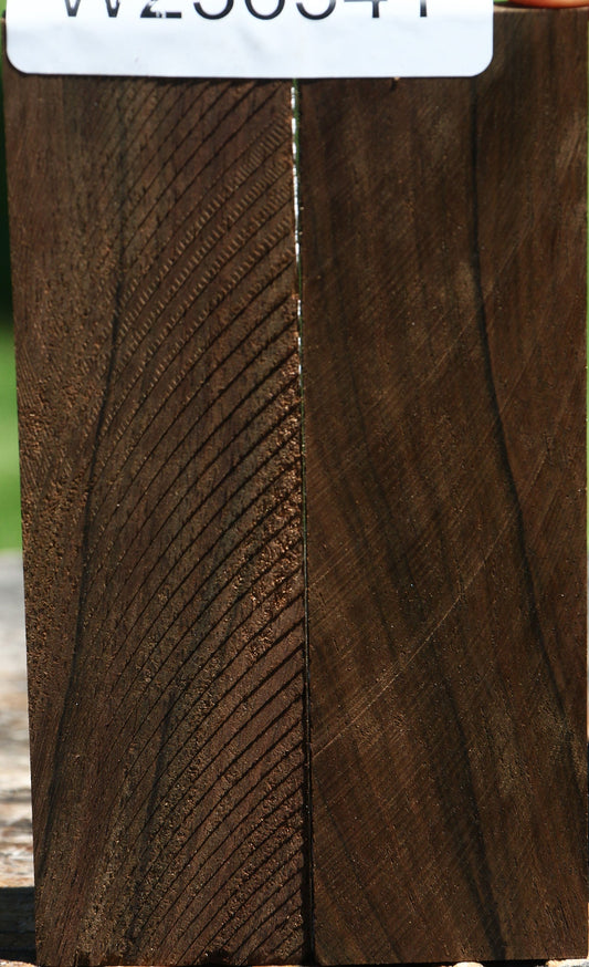 Mun Ebony Bookmatched Knife Scales