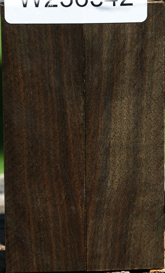 Mun Ebony Bookmatched Knife Scales