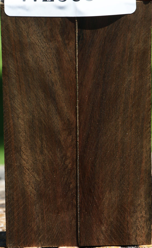 Mun Ebony Bookmatched Knife Scales