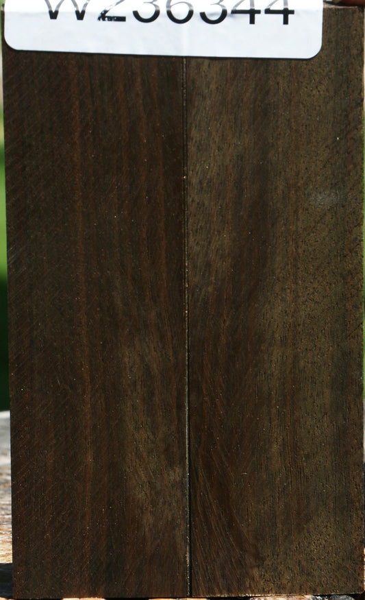 Mun Ebony Bookmatched Knife Scales