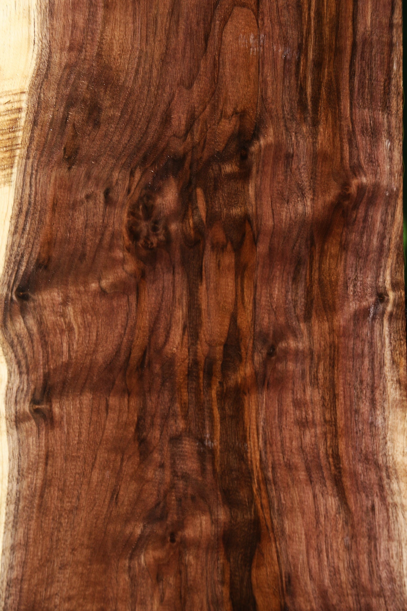 Figured Claro Walnut Live Edge Lumber